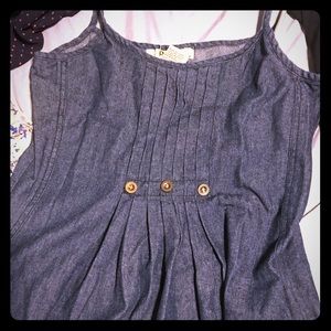 Denim Spaghetti Strap Jumpsuit